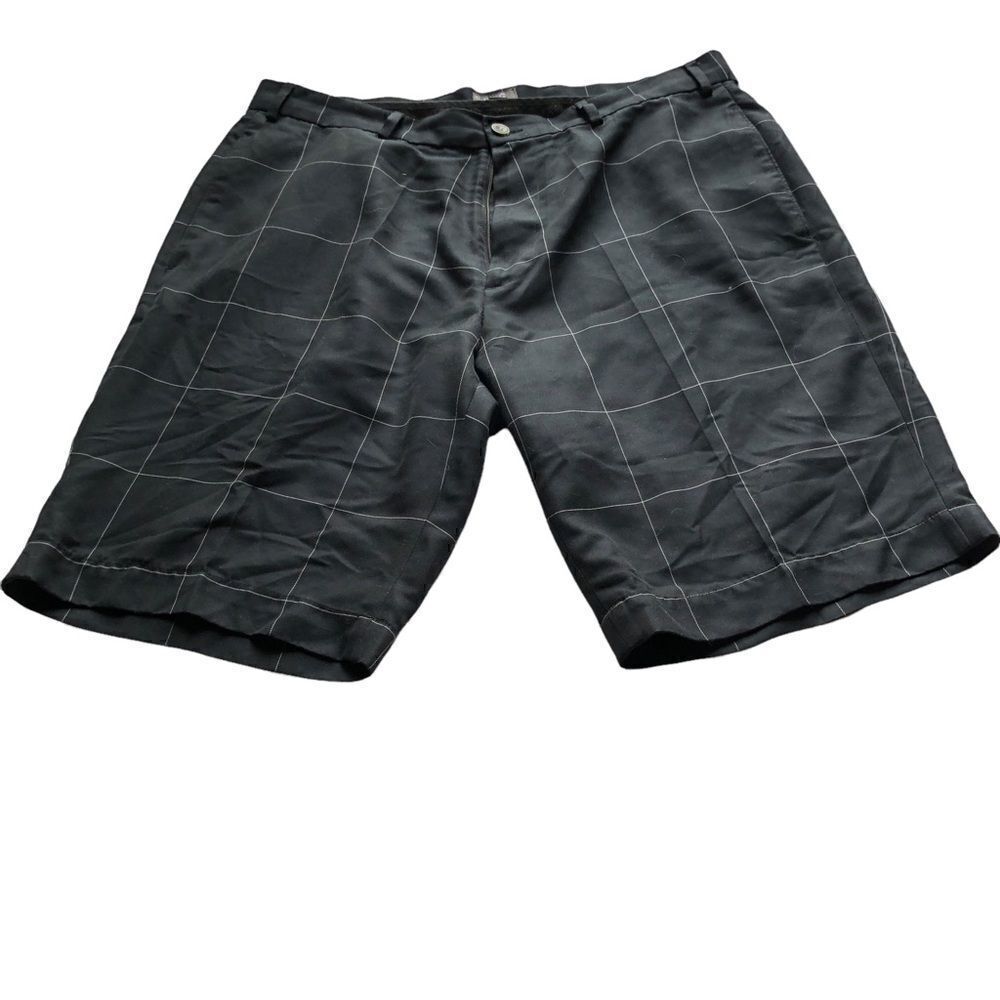 Joe Joseph Abboud shorts black with white thin stripe dressy Size 34